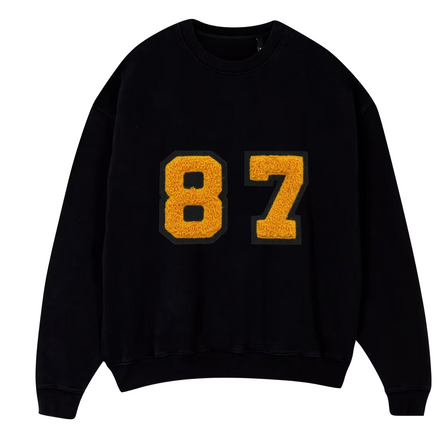 '87' Oversized Crewneck